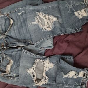 Judy Blue Skinny Fit Distressed Blue Jeans Size 16w